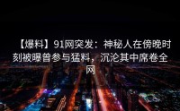 【爆料】91网突发：神秘人在傍晚时刻被曝曾参与猛料，沉沦其中席卷全网